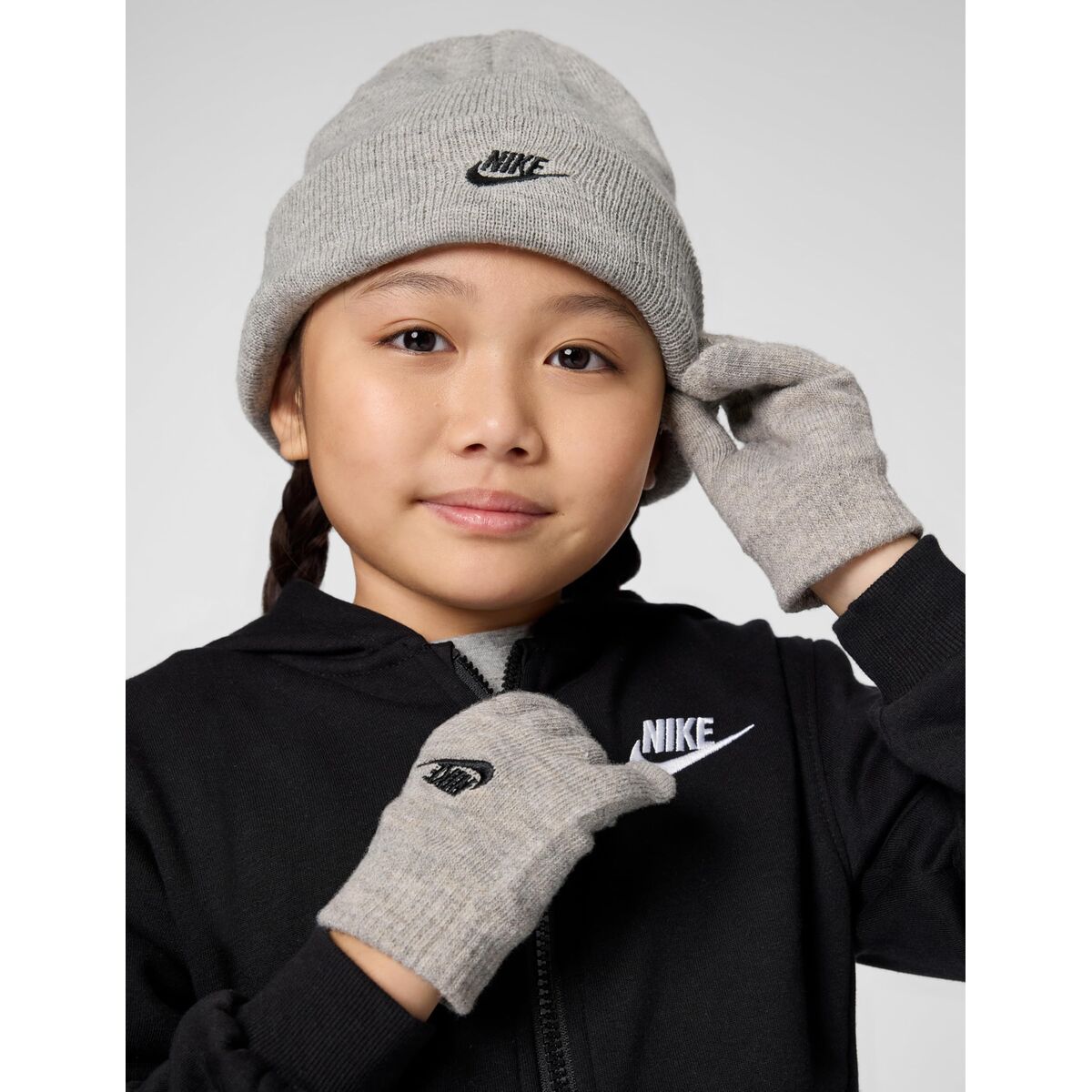 Hat & Gloves Nike Club Grey (One size)