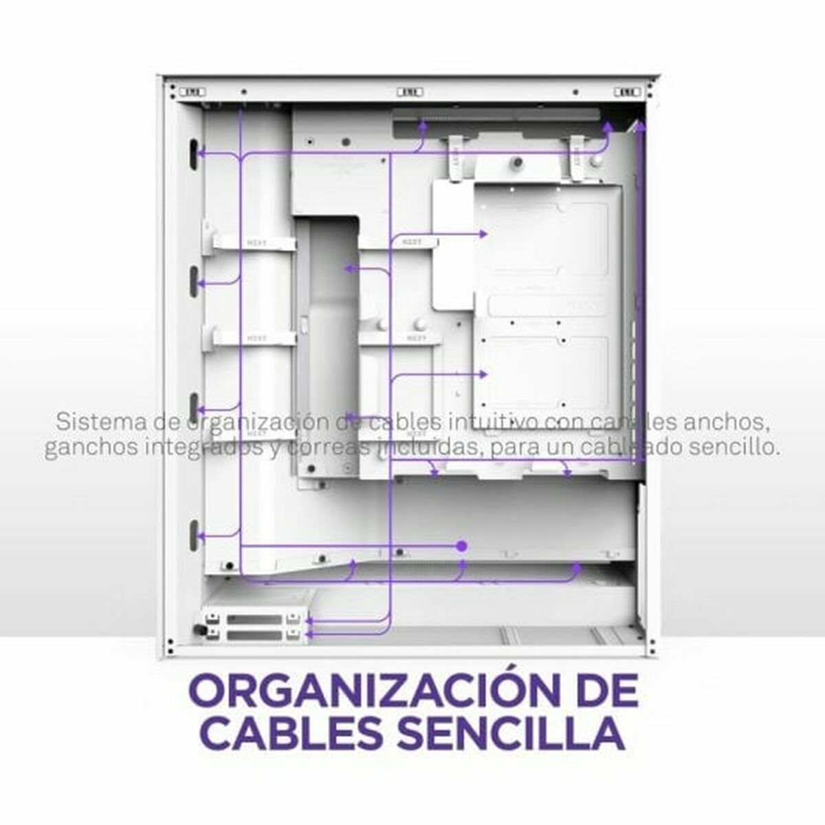 ATX Semi-tower Box NZXT H7 Flow RGB Midi White