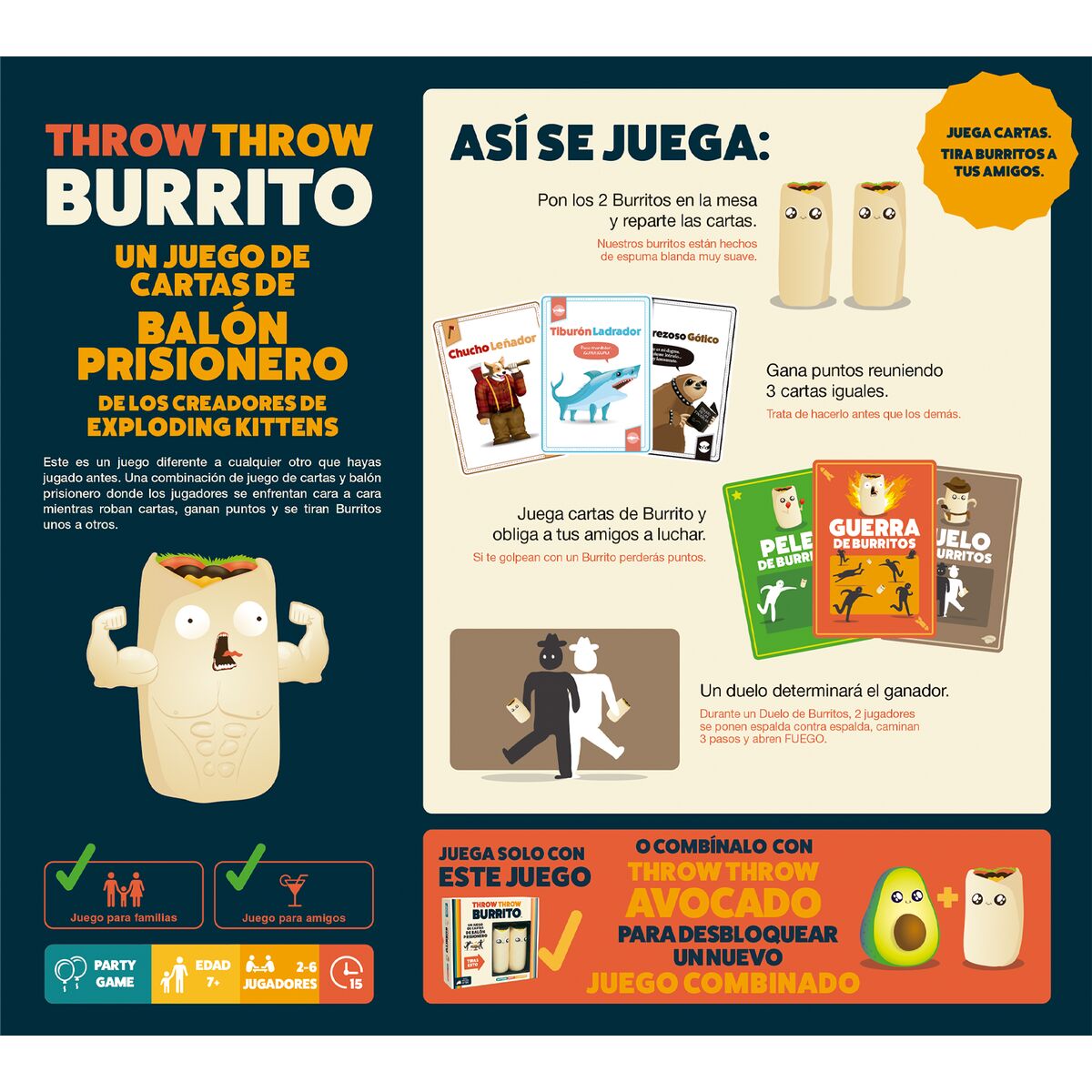 Board game Asmodee Throw Throw Burrito (ES)