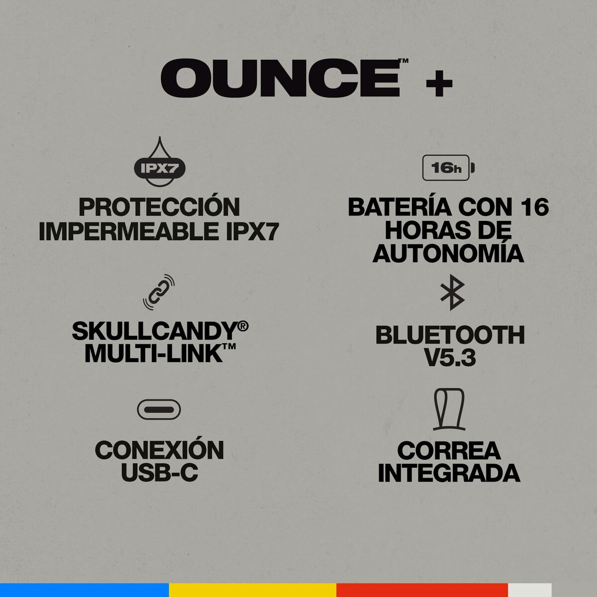 Portable Bluetooth Speakers Skullcandy 2SKSK2010I0L2 Grey 20 W