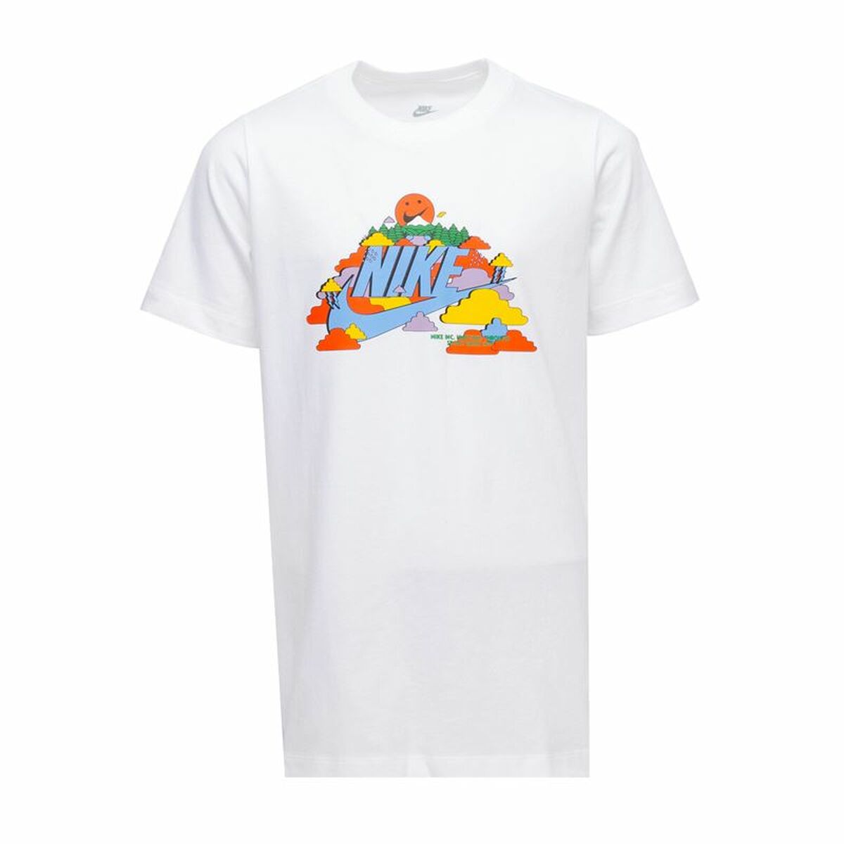 Child’s Short Sleeve T-Shirt Nike Happy Cloud White