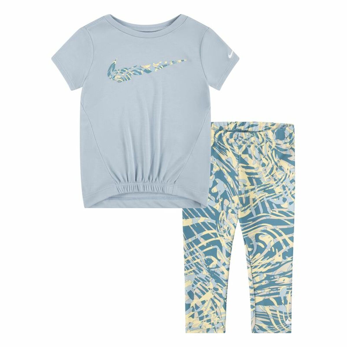 Children’s Sports Outfit Nike Dri-Fit Grey Multicolour 2 Pieces