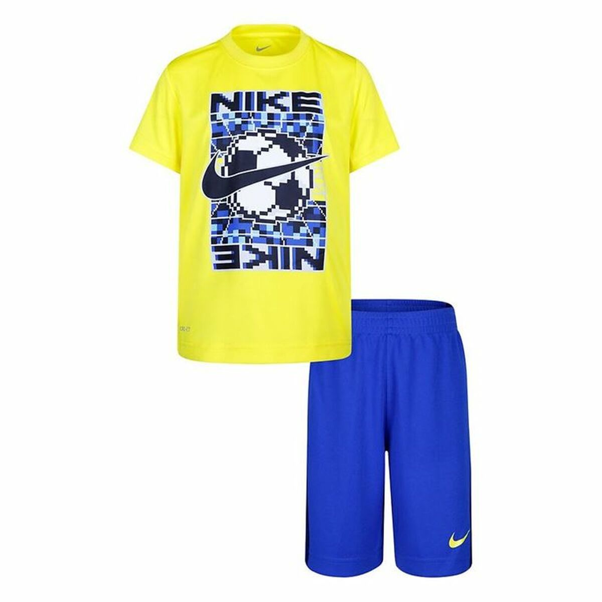 Children’s Sports Outfit Nike Yellow Blue 2 Pieces