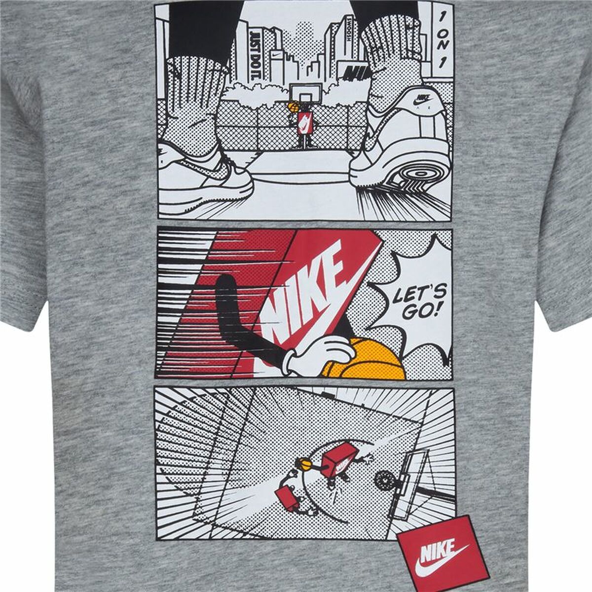Child’s Short Sleeve T-Shirt Nike Icons Of Play Grey