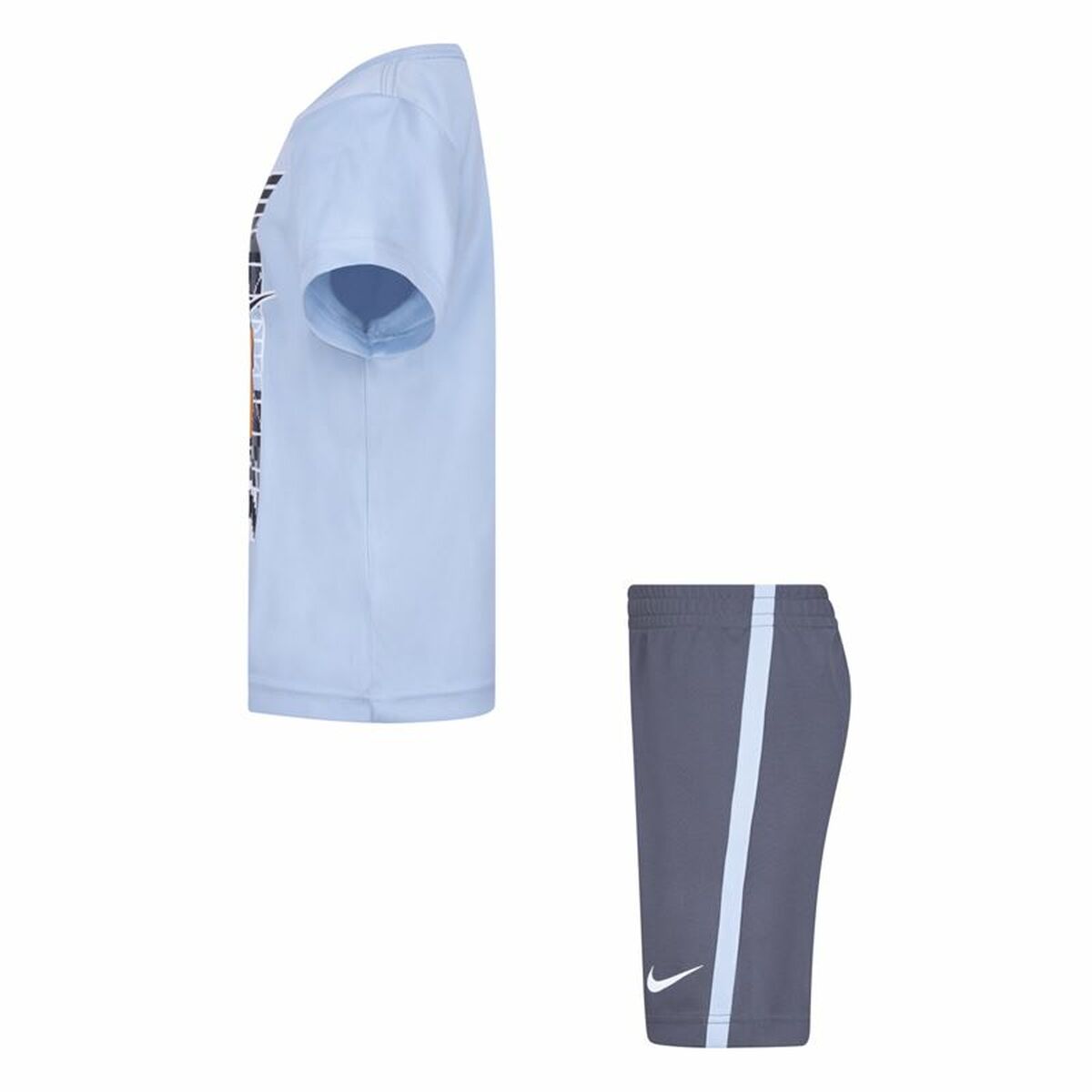 Children’s Sports Outfit Nike Df Icon Grey Multicolour 2 Pieces