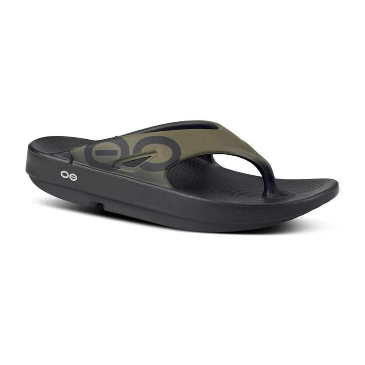 Men’s Flip Flops OOfos Recovery Ooriginal Sport Olive