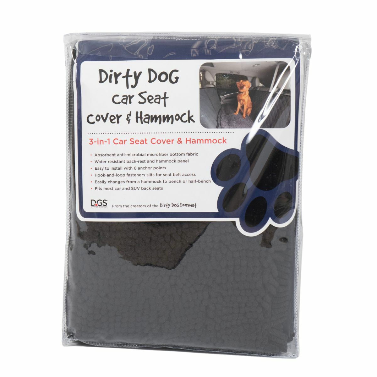 Seat protector Dog Gone Smart Black 137 x 55 cm Seat protector Dog Gone Smart Black 137 x 55 cm
