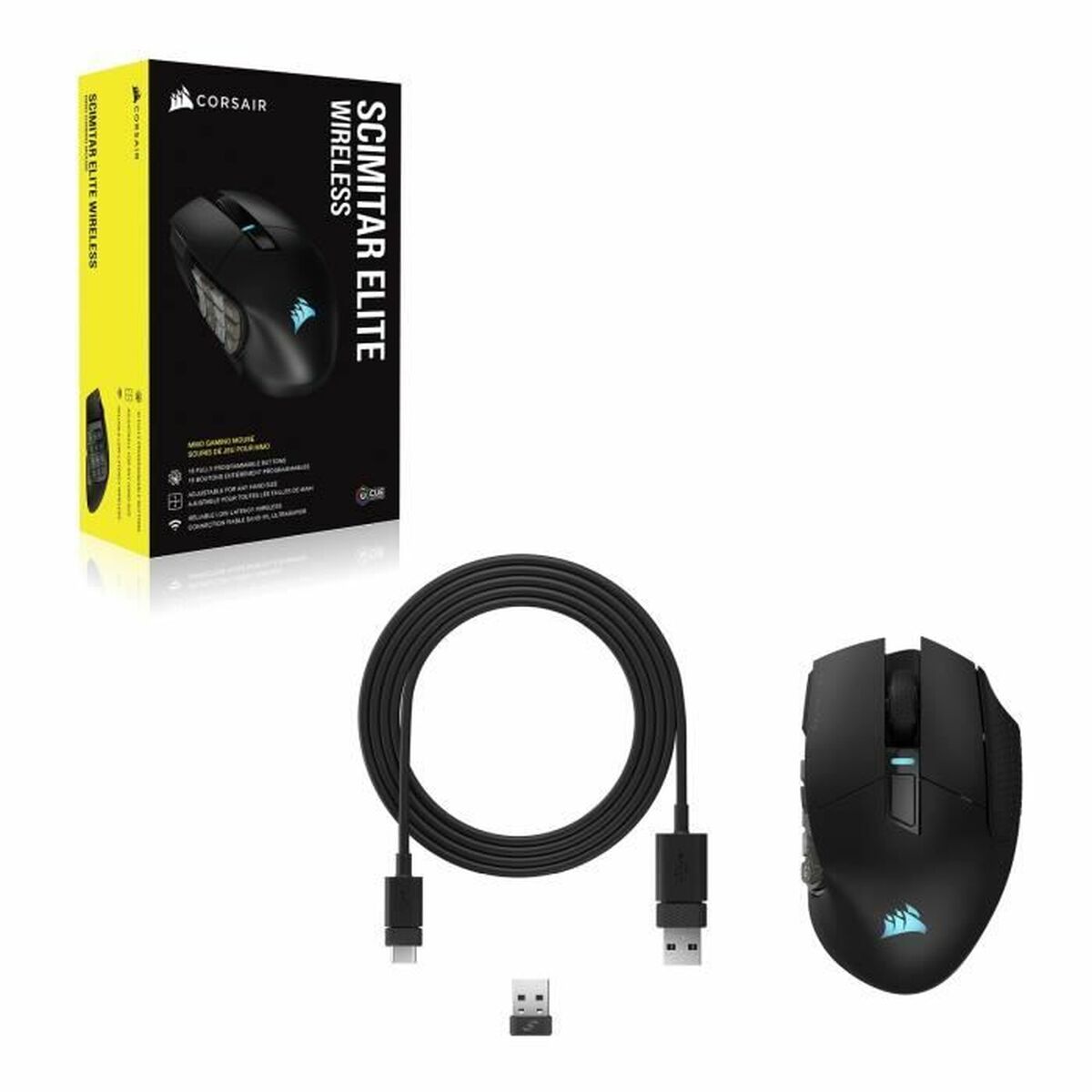 Wireless Bluetooth Mouse Corsair SCIMITAR ELITE RGB Black