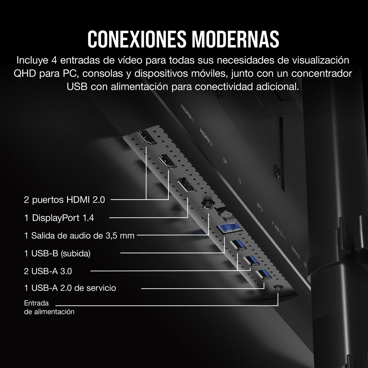 Monitor Corsair XENEON 315QHD165 31,5″ 165 Hz