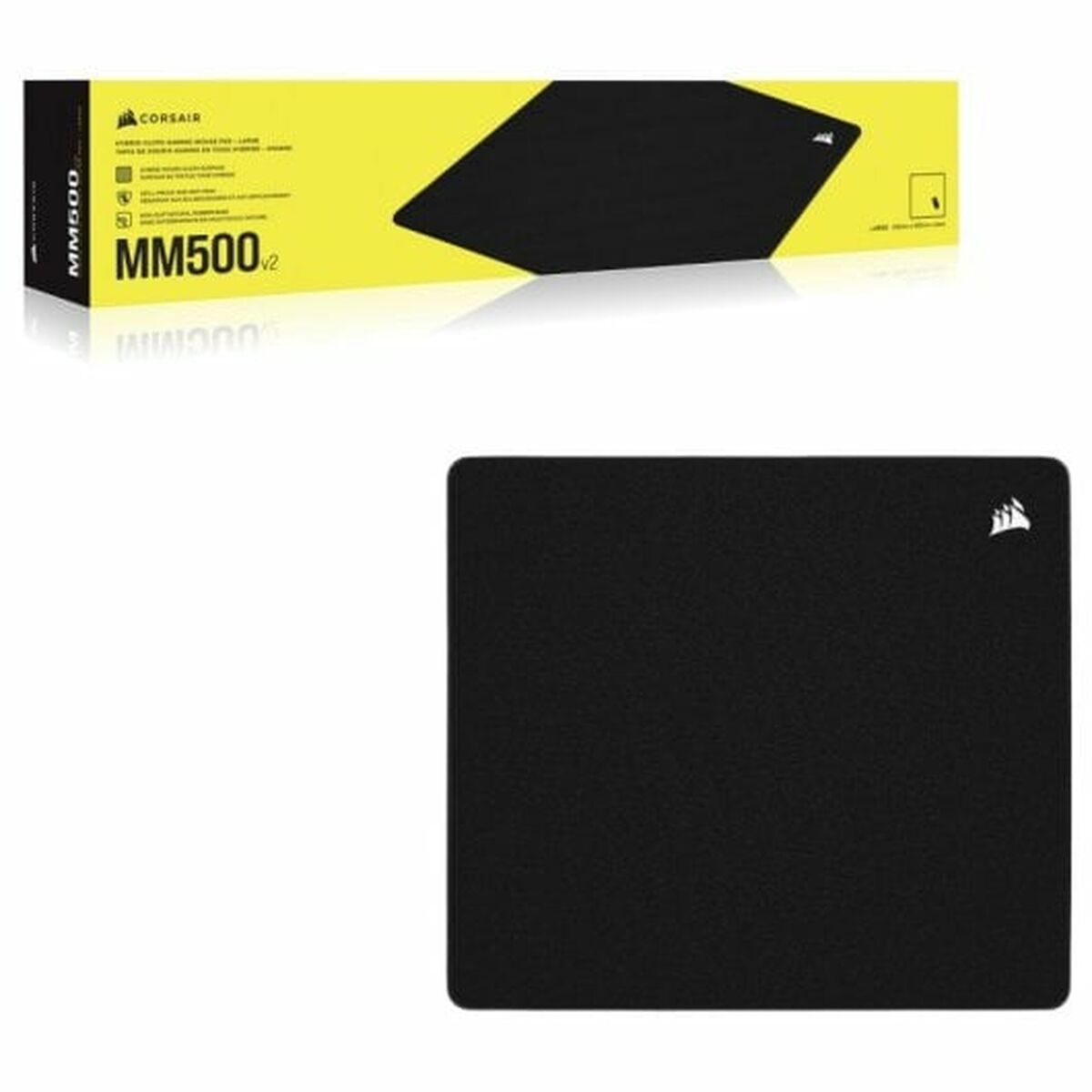 Gaming Mouse Mat Corsair MM500 v2 Black 45 x 40 cm