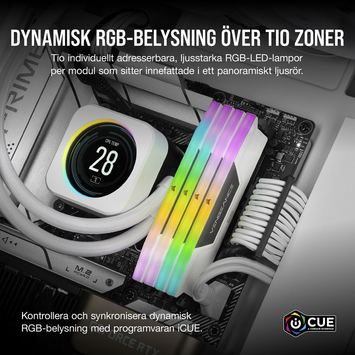 RAM Memory Corsair CMH32GX5M2B6400Z36W 32 GB DDR5 6400 MHz