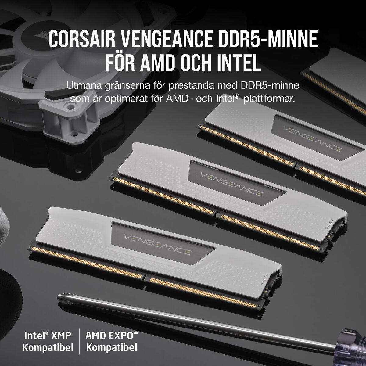 RAM Memory Corsair CMK32GX5M2B6400Z36W 32 GB DDR5 6400 MHz