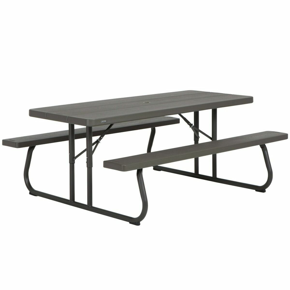 Picnic table Lifetime Wood Brown Foldable Steel Plastic 183 x 145 x 74 cm Picnic table Lifetime Wood Brown Foldable Steel Plastic 183 x 145 x 74 cm