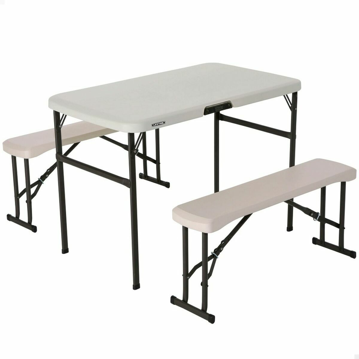 Table set with chairs Lifetime Cream 106 x 61 x 74 cm Table set with chairs Lifetime Cream 106 x 61 x 74 cm
