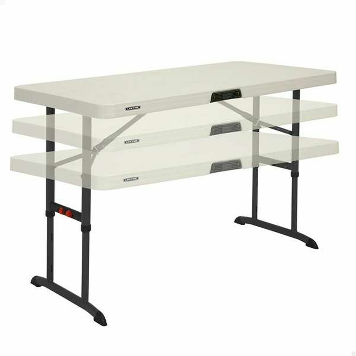 Folding Table Lifetime Lifetime 122 x 86 x 61 cm Cream Steel Plastic Folding Table Lifetime Lifetime 122 x 86 x 61 cm Cream Steel Plastic