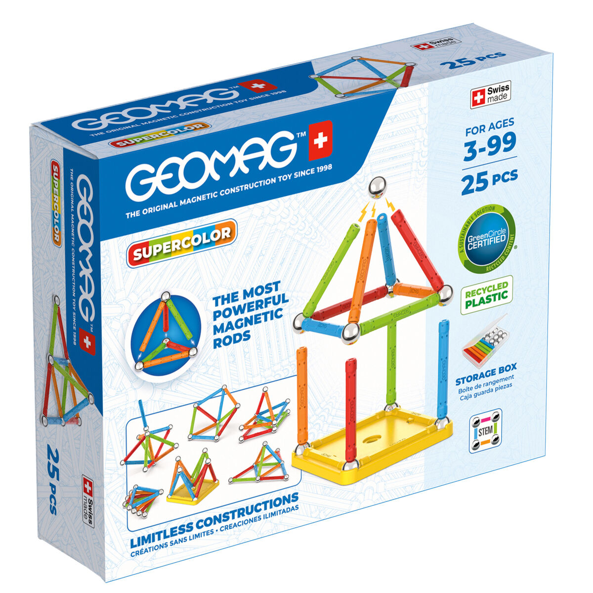 Construction set Geomag 25 Pieces Construction set Geomag 25 Pieces
