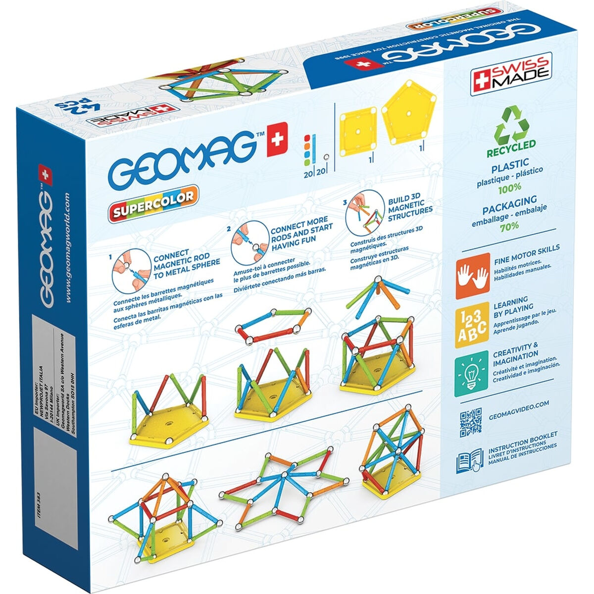 Educational Game Geomag 42 Pieces