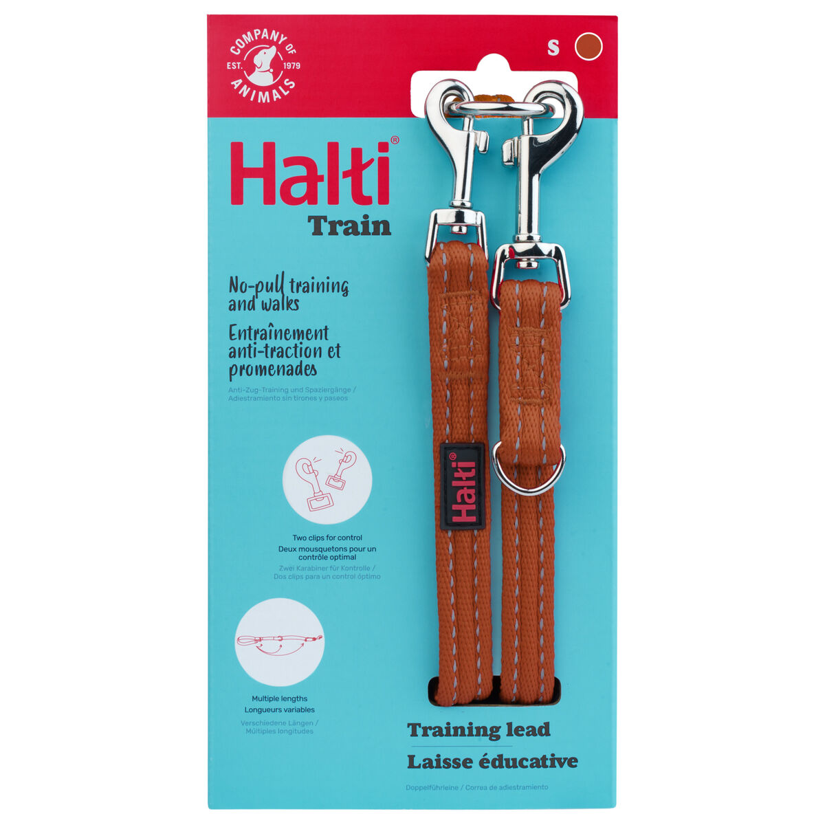 Training lead Company of Animals BURNT Orange