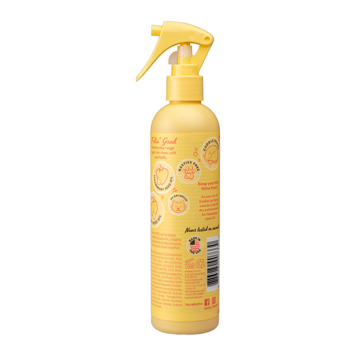 Pet Conditioner Pet Head Lemonberry Felin’ Good 300 ml
