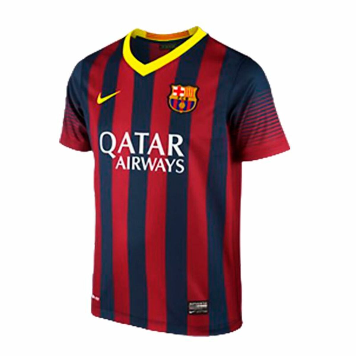 Children’s Short Sleeved Football Shirt Qatar Nike FC. Barcelona 2014 Red
