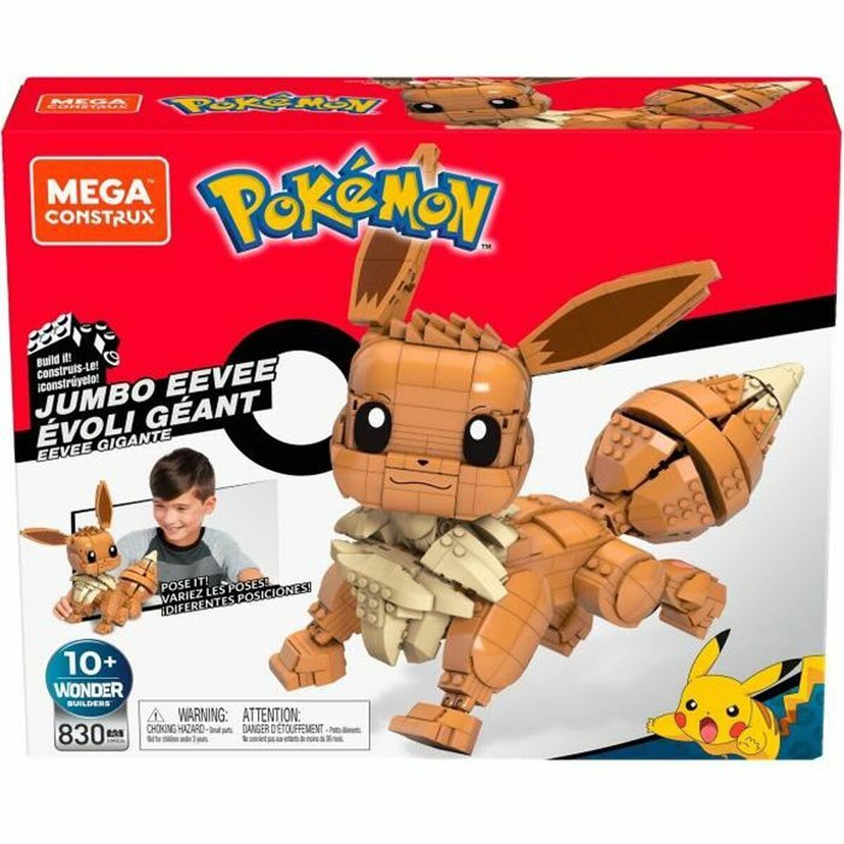 Construction set Pokémon Pokemon Eevee Giant Multicolour Construction set Pokémon Pokemon Eevee Giant Multicolour