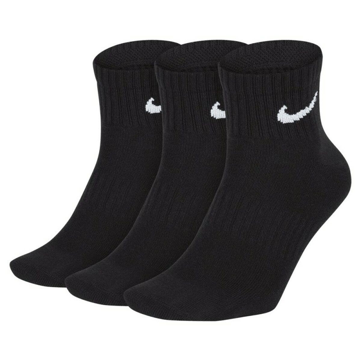 Sports Socks Nike U NK EVERYDAY LTWT ANKLE 3PR SX7677 010 Black