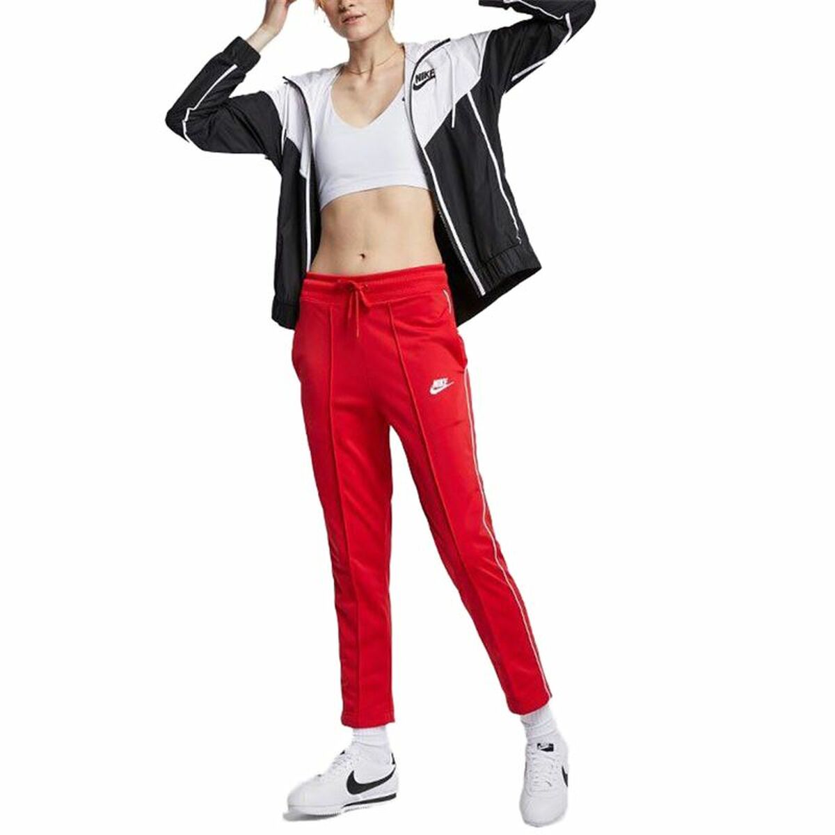 Adult’s Tracksuit Bottoms Nike Sportswear Heritage Lady Crimson Red