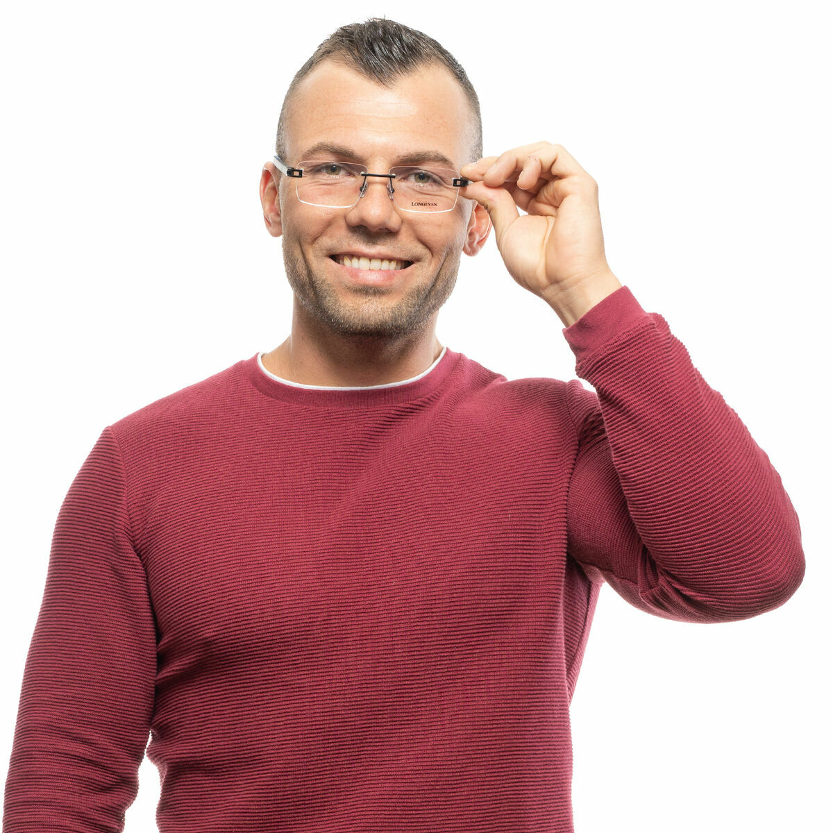 Men’ Spectacle frame Longines LG5006-H-55002 Black 55 mm