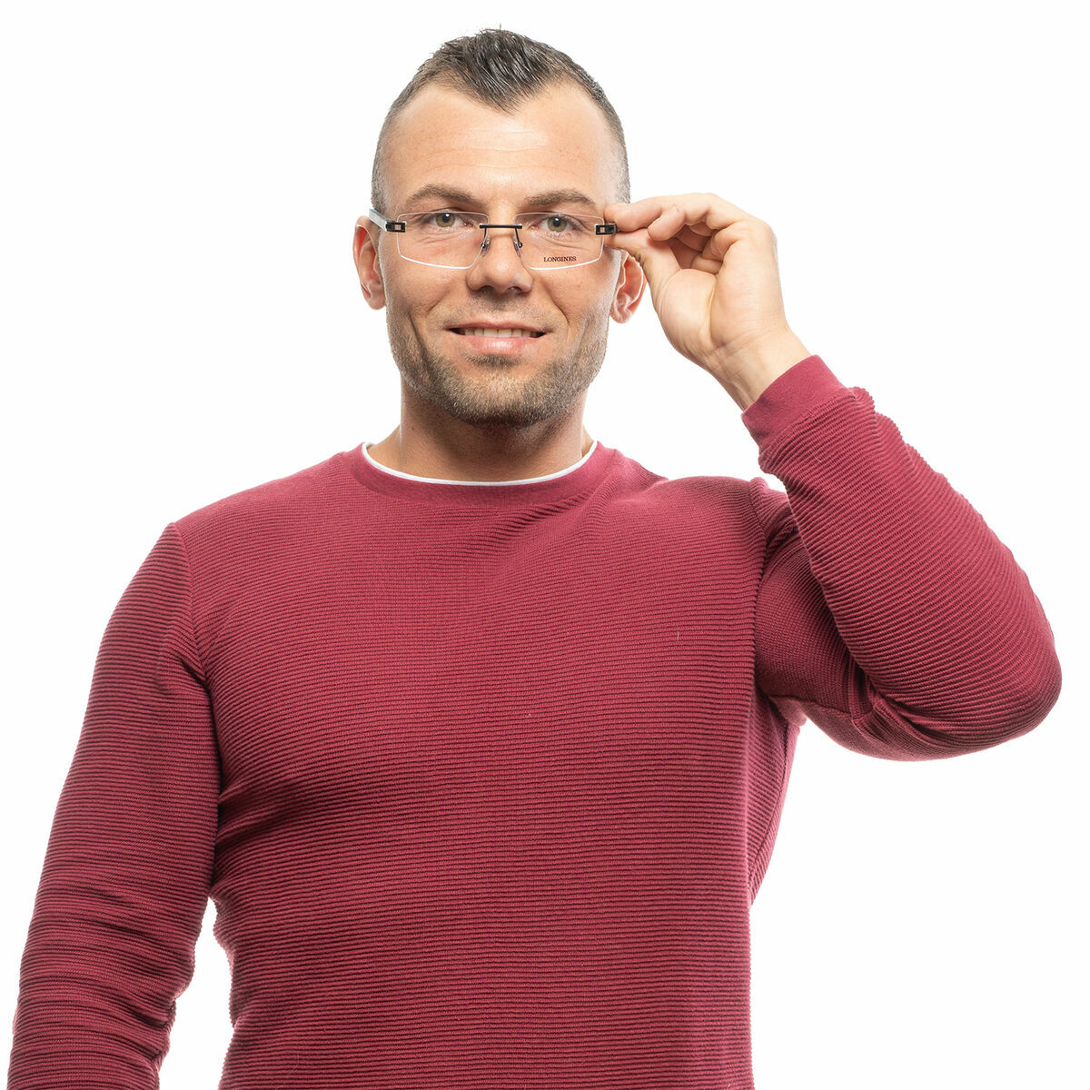 Men’ Spectacle frame Longines LG5007-H-56002 Black  56 mm