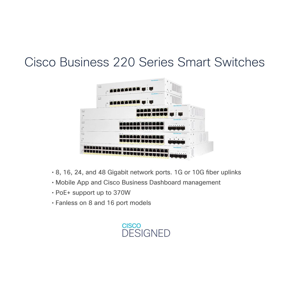 Switch CISCO CBS220-48P-4X-EU