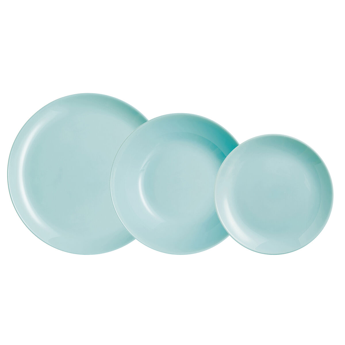 Tableware Luminarc Diwali Turquesa Turquoise Glass 18 Pieces
