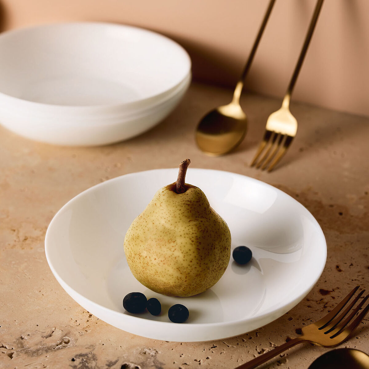 Tableware Luminarc Apy White Glass 18 Pieces