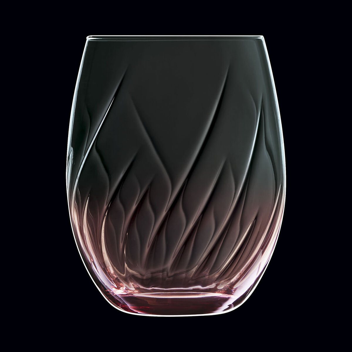 Glass for water Cristal dArques Paris Swirly Spring Pink Glass 360 ml (4 Units)