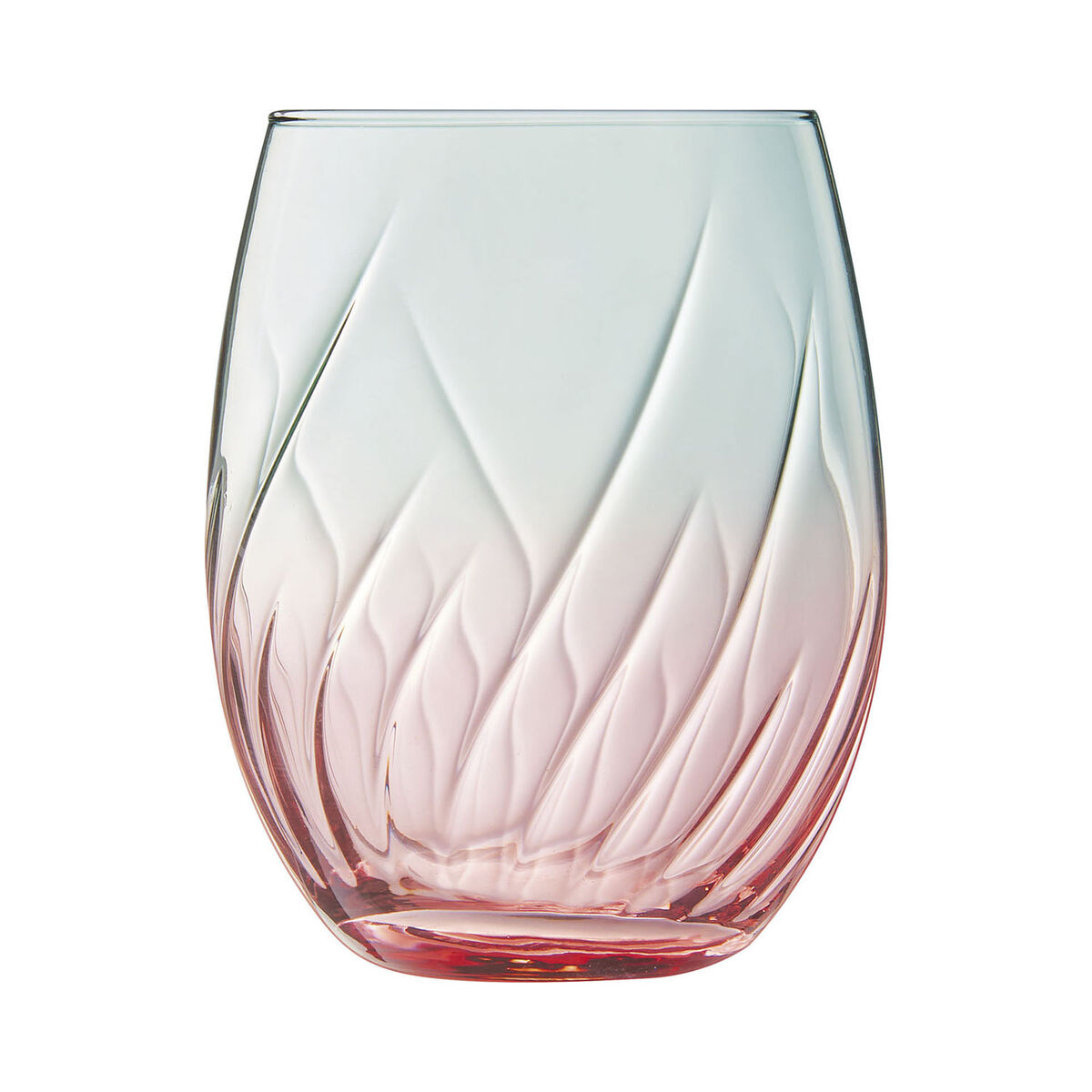 Glass for water Cristal dArques Paris Swirly Spring Pink Glass 360 ml (4 Units)