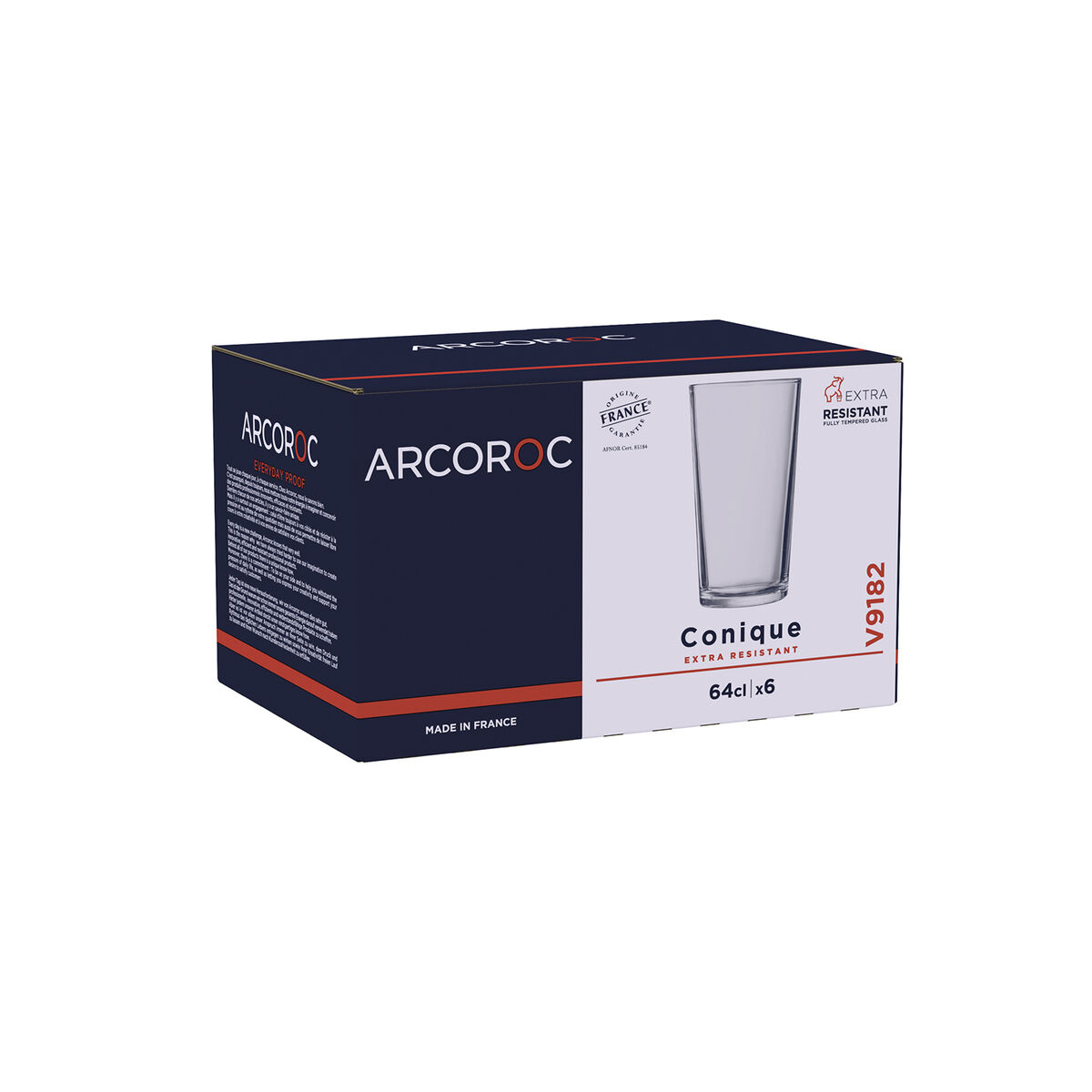Glass Arcoroc Conique Transparent Glass 640 ml (6 Units)
