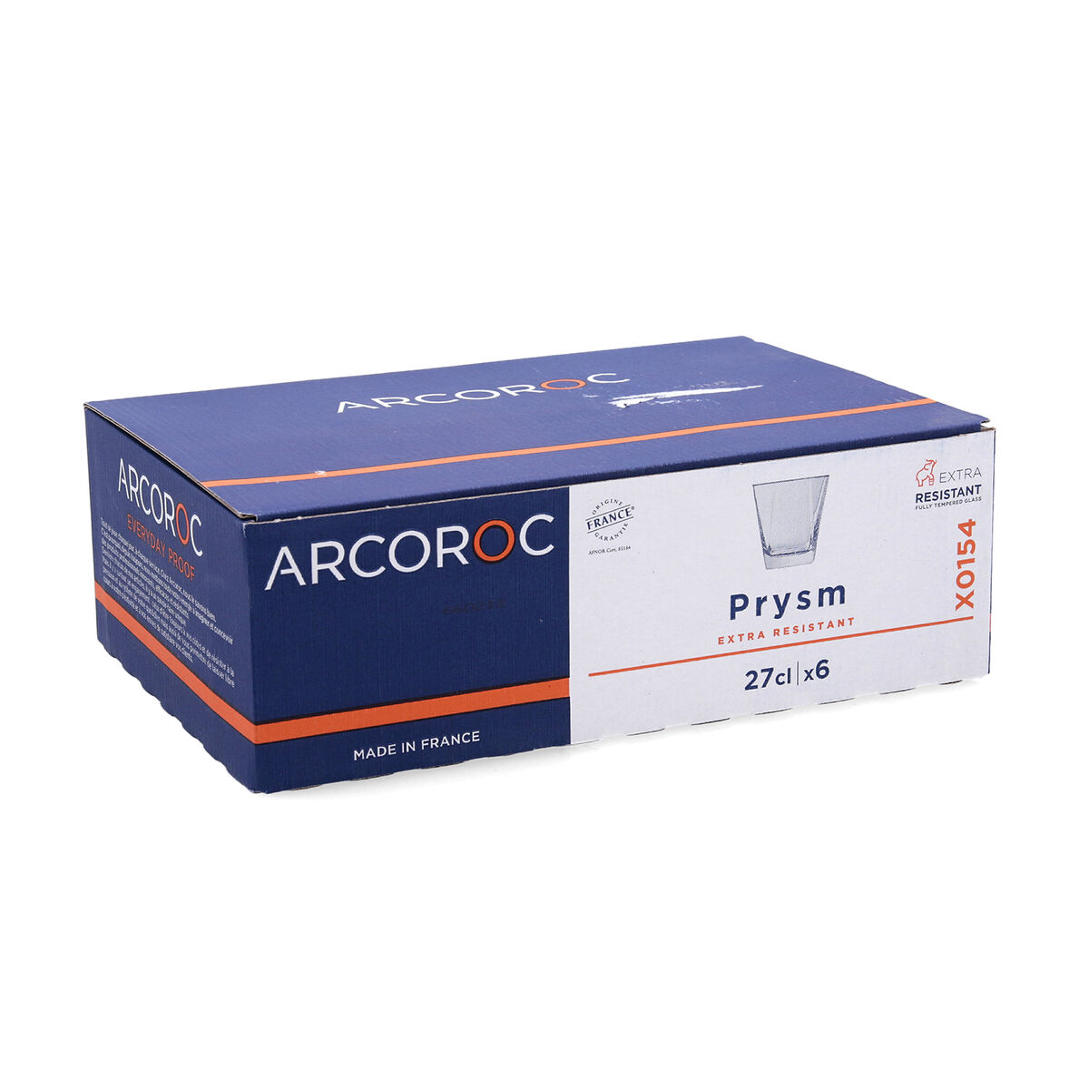 Glass for water Arcoroc Prysm Transparent Glass 270 ml (6 Units)