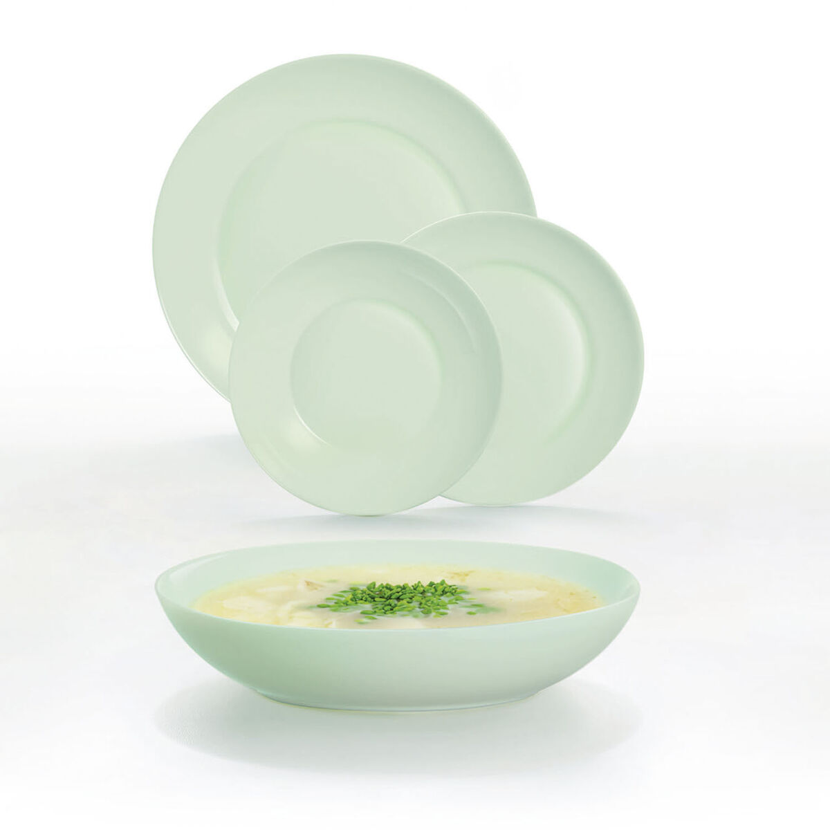 Tableware Luminarc Apy Paradise Verde Green Glass 18 Pieces