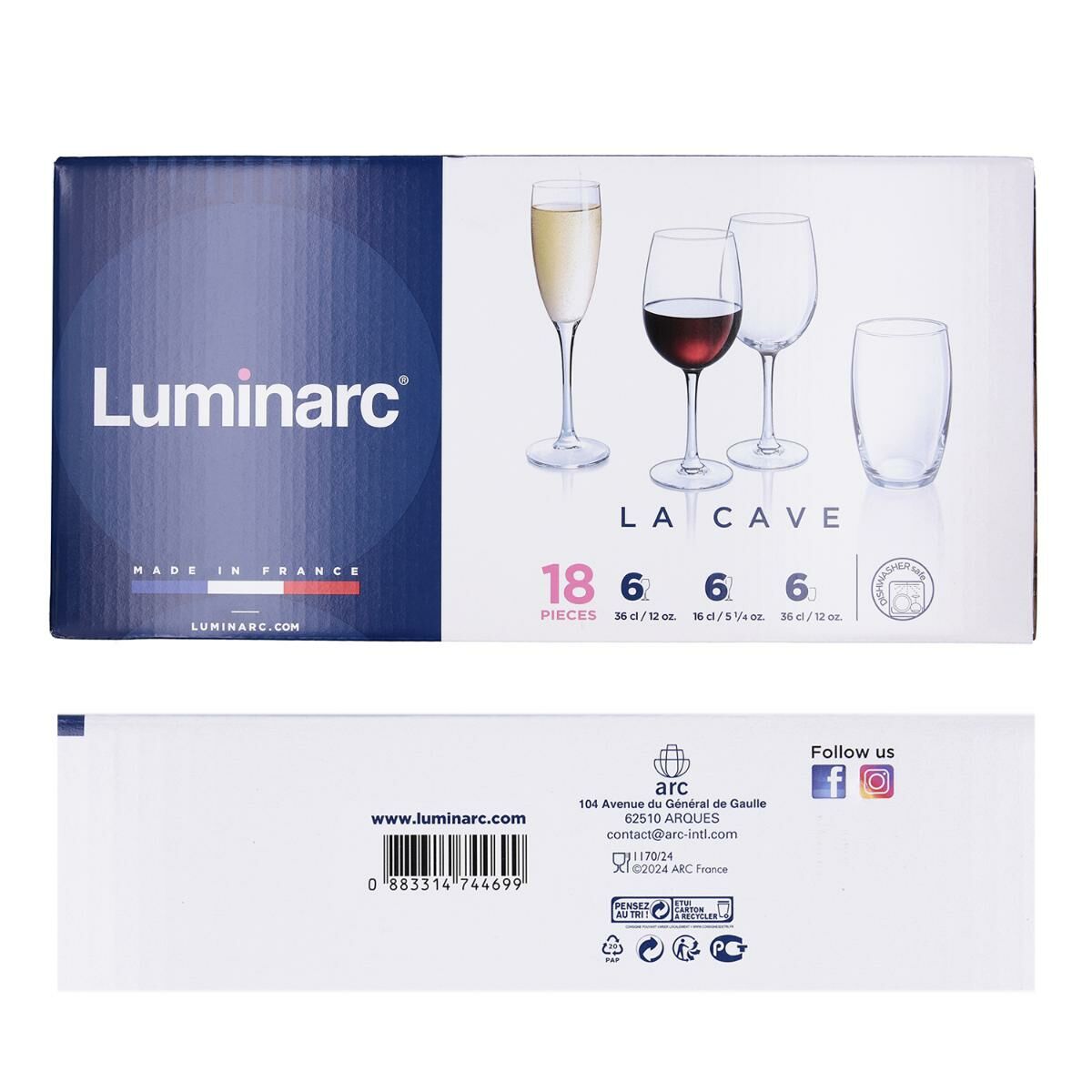 Glassware set Luminarc La Cave (18 Pieces)