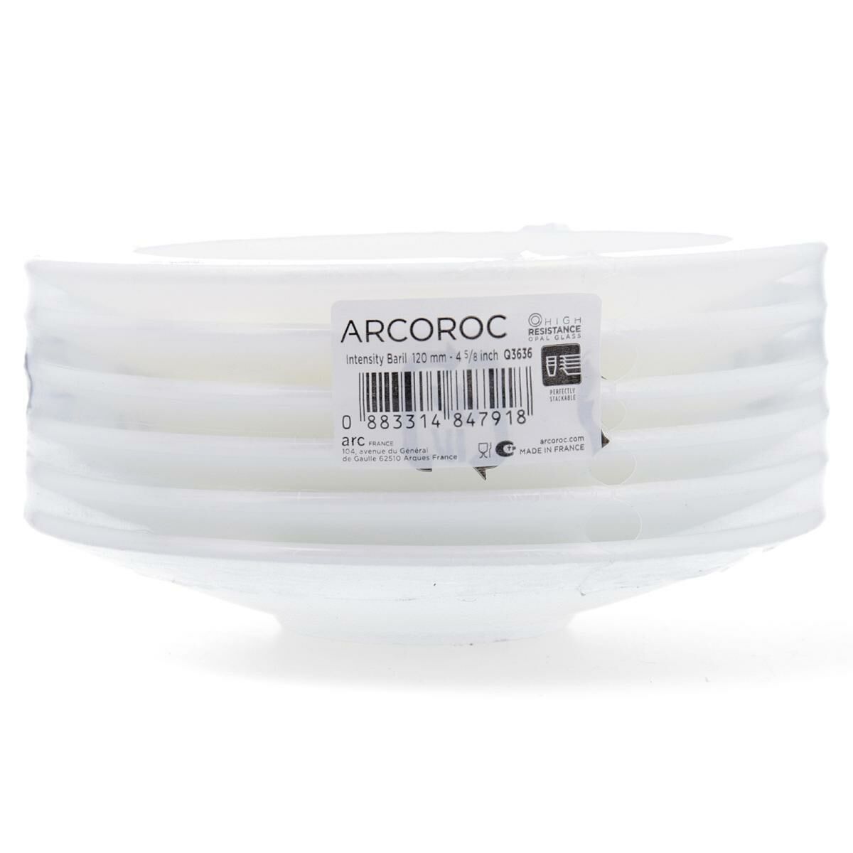 Plate set Arcoroc Arcadie Coffee 6 Units Glass (11,2 cm)