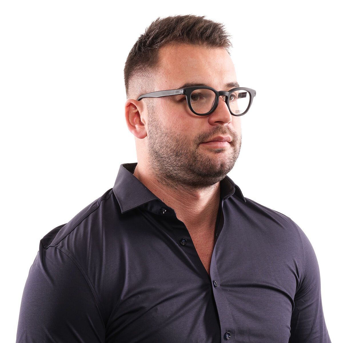 Unisex’ Spectacle frame Lozza VL4123 45BLKM