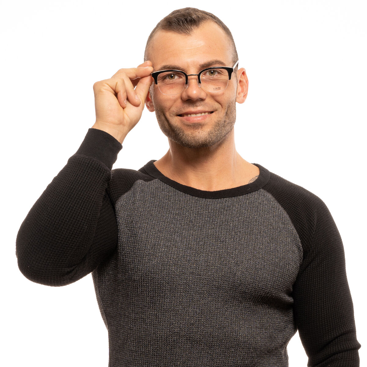Unisex’ Spectacle frame Lozza VL4145 480BLK