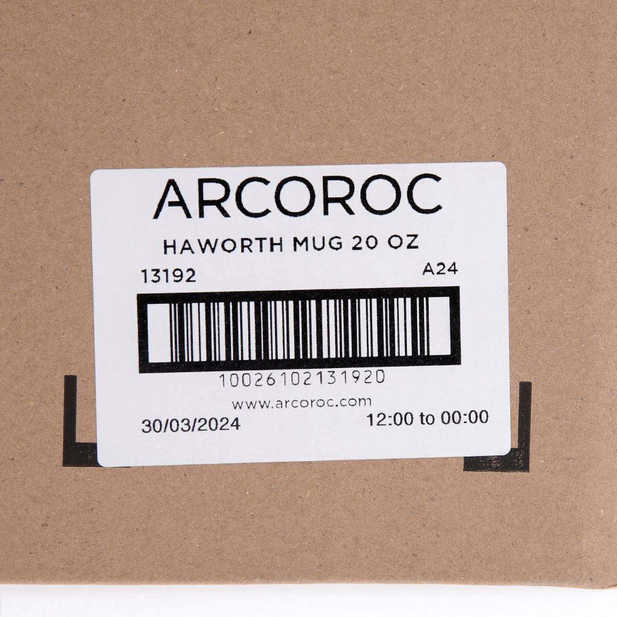 Beer Mug Arcoroc Haworth Transparent Glass 560 ml (24 Units)
