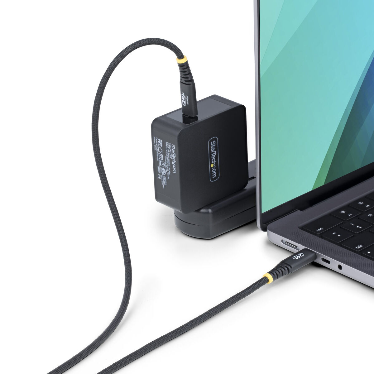 USB Cable Startech S2CEPR1M-USB-CABLE Black 1 m