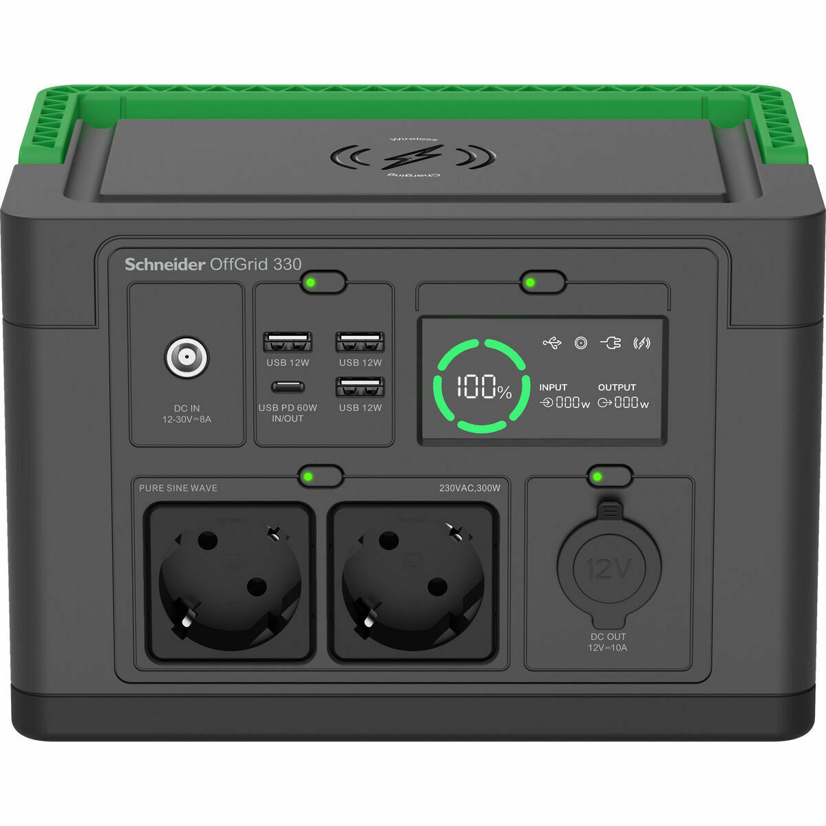 Uninterruptible Power Supply System Interactive UPS APC PPS330-GR Black Green 50 W Uninterruptible Power Supply System Interactive UPS APC PPS330-GR Black Green 50 W