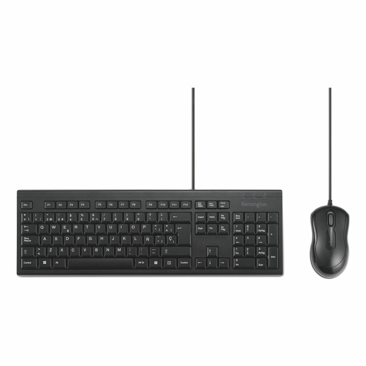 Keyboard and Mouse Kensington K75452ES Black Spanish Qwerty