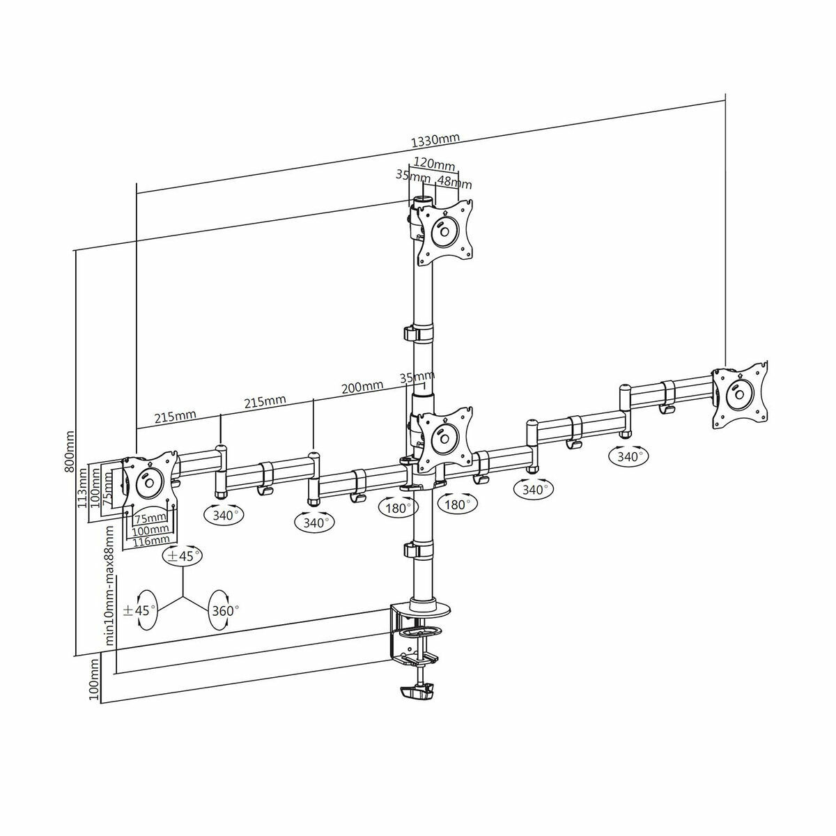 TV Mount Aisens DT27TSR-379 13″