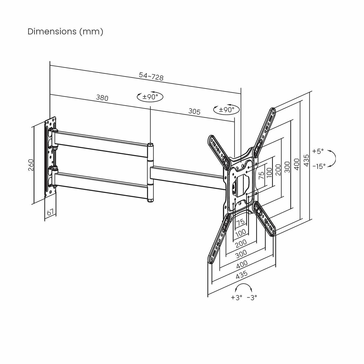 TV Mount Aisens ECO GIRA INCLIN NIVEL 65″
