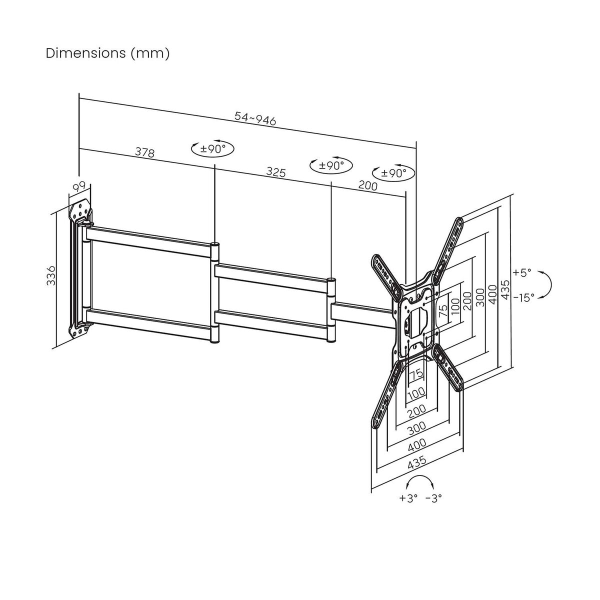 TV Mount Aisens ECO GIRA INCLIN NIVEL 65″