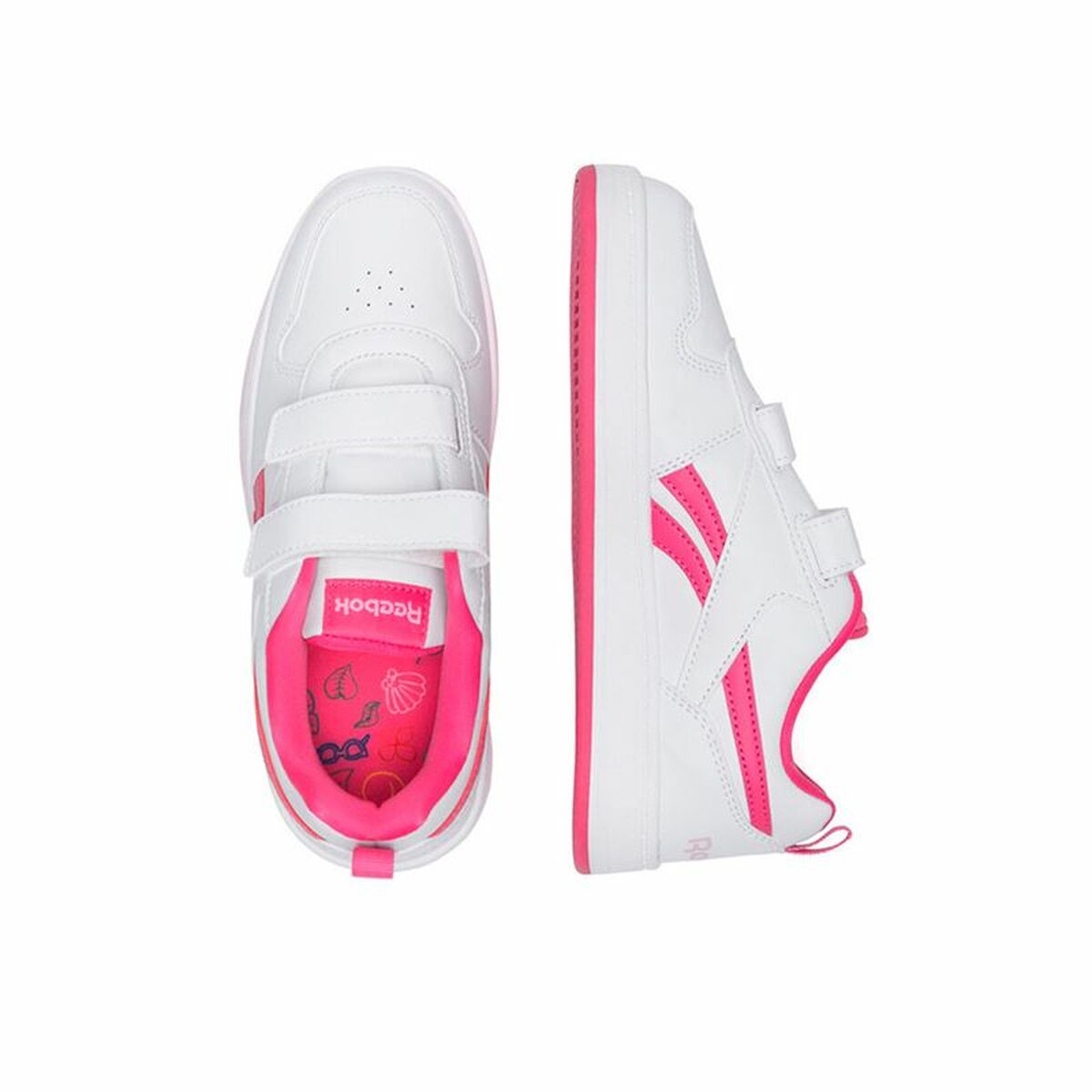 Sports Shoes for Kids Reebok Royal Prime 2.0 2V White Pink Fuchsia