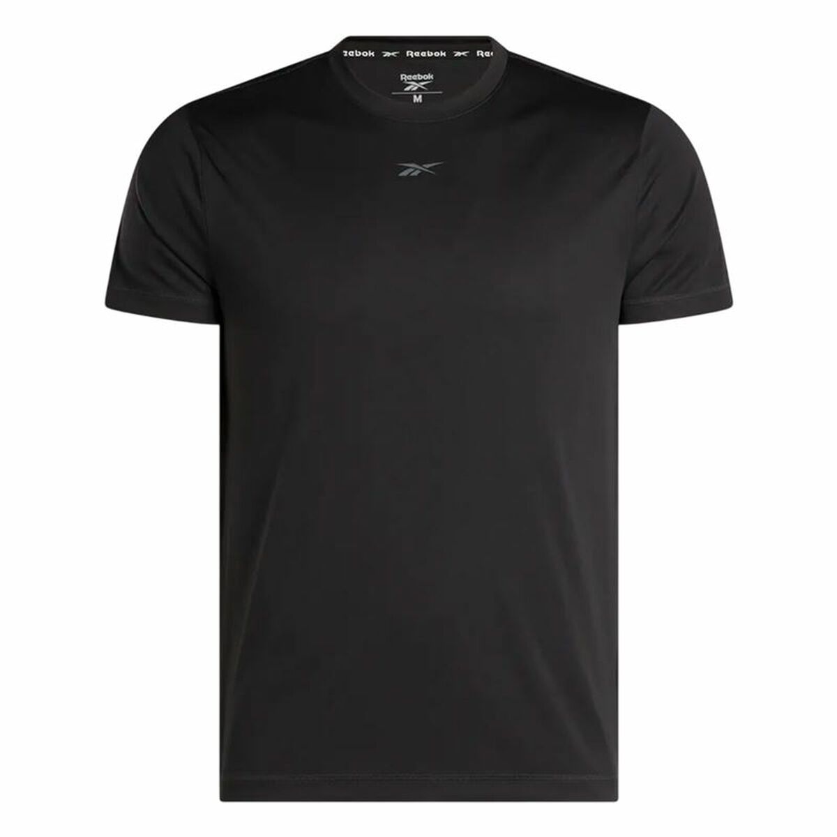 Menâs Short Sleeve T-Shirt Reebok Id Train Ss Tech Tee Black Menâs Short Sleeve T-Shirt Reebok Id Train Ss Tech Tee Black